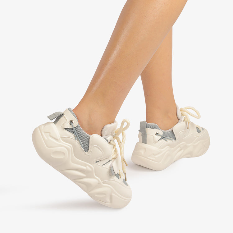 Adidasi Dama Din Piele ecologica Amira  Alb/Blue B311 ABC