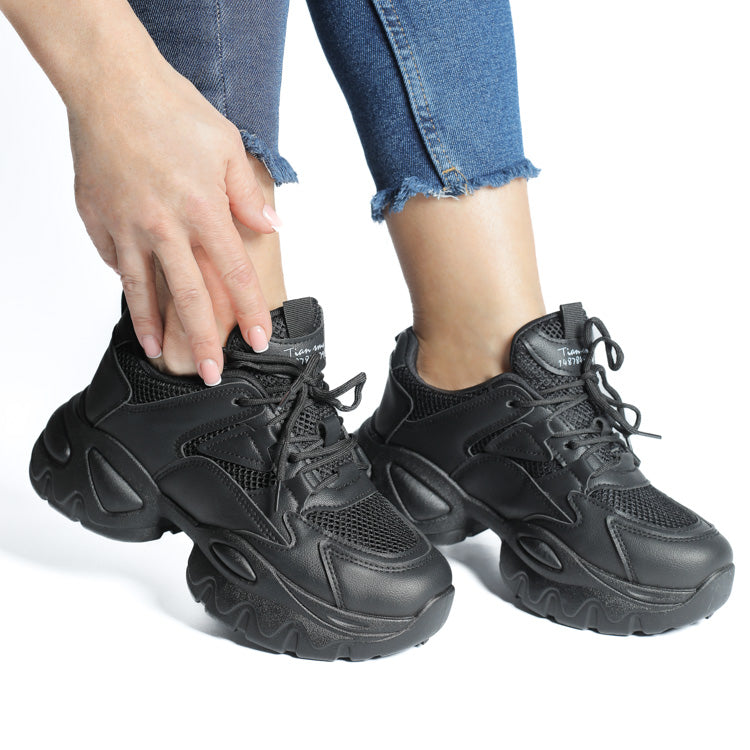 Adidasi Dama Din Piele Ecologica Black Sirin CRL W333