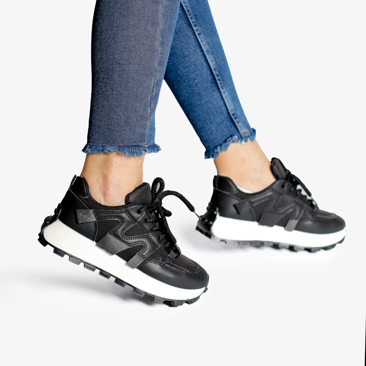 Adidasi Dama Din Piele Ecologica Black Maria 822