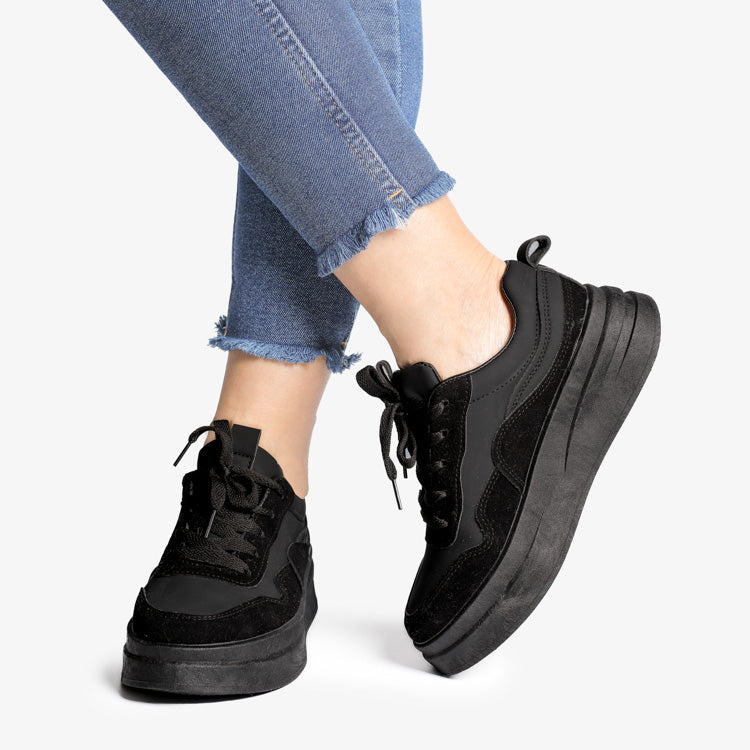 Sneakers Din Piele ecologica Black Maria Y01