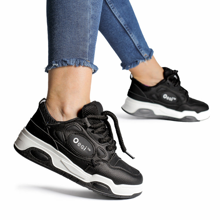 Adidasi Dama din Piele Ecologoca Black Catalina L03