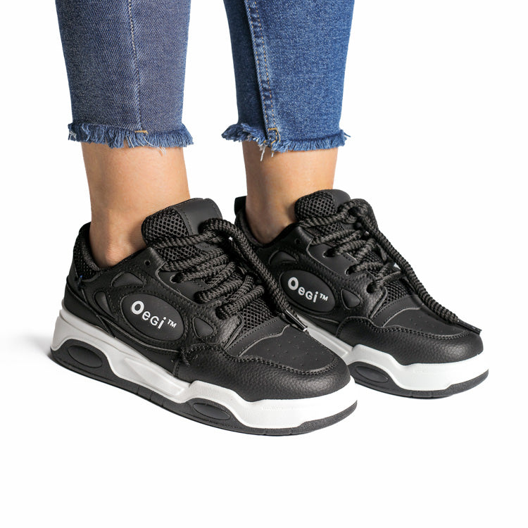 Adidasi Dama din Piele Ecologoca Black Catalina L03