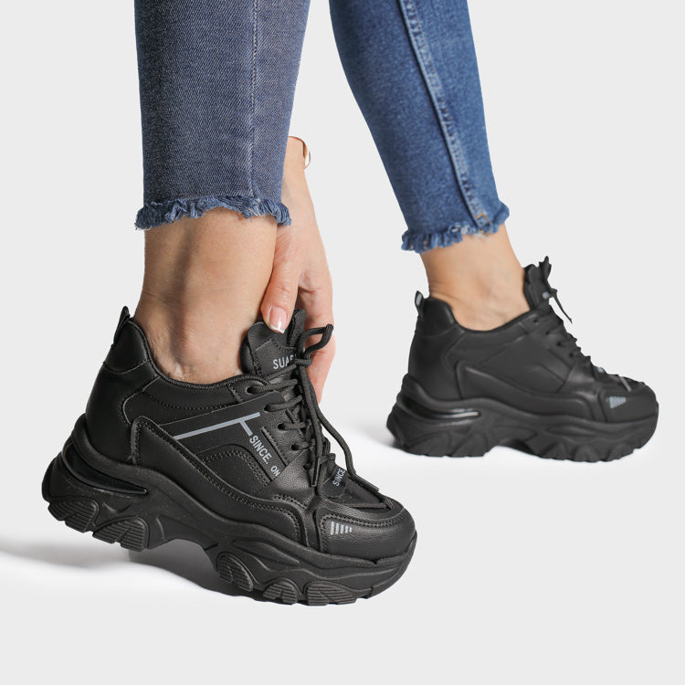 Adidasi Dama Din Piele Ecologica Black Mirabella 6630