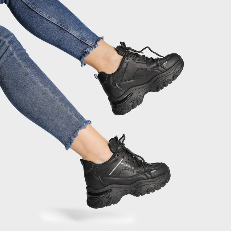 Adidasi Dama Din Piele Ecologica Black Mirabella 6630