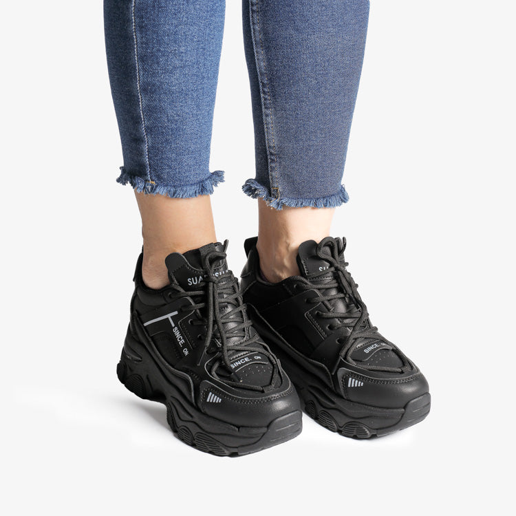 Adidasi Dama Din Piele Ecologica Black Mirabella 6630