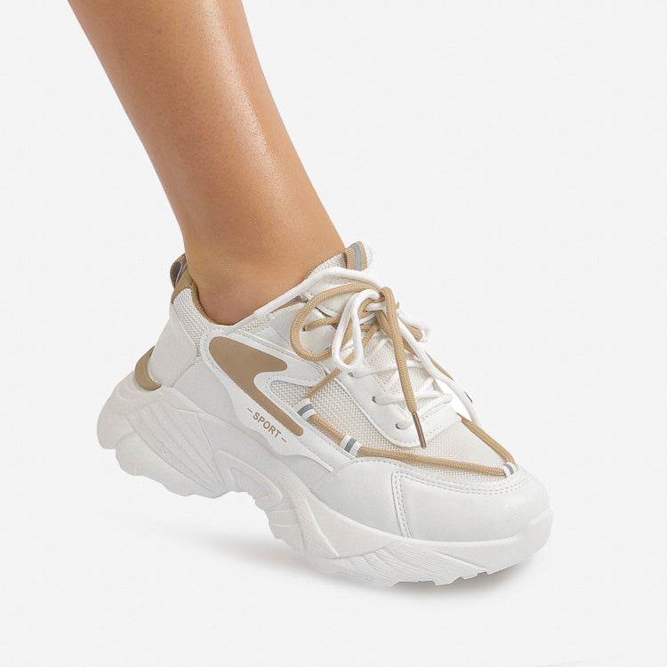 Adidasi Dama Din Piele ecologica Mady HQ266 Alb/Khaki