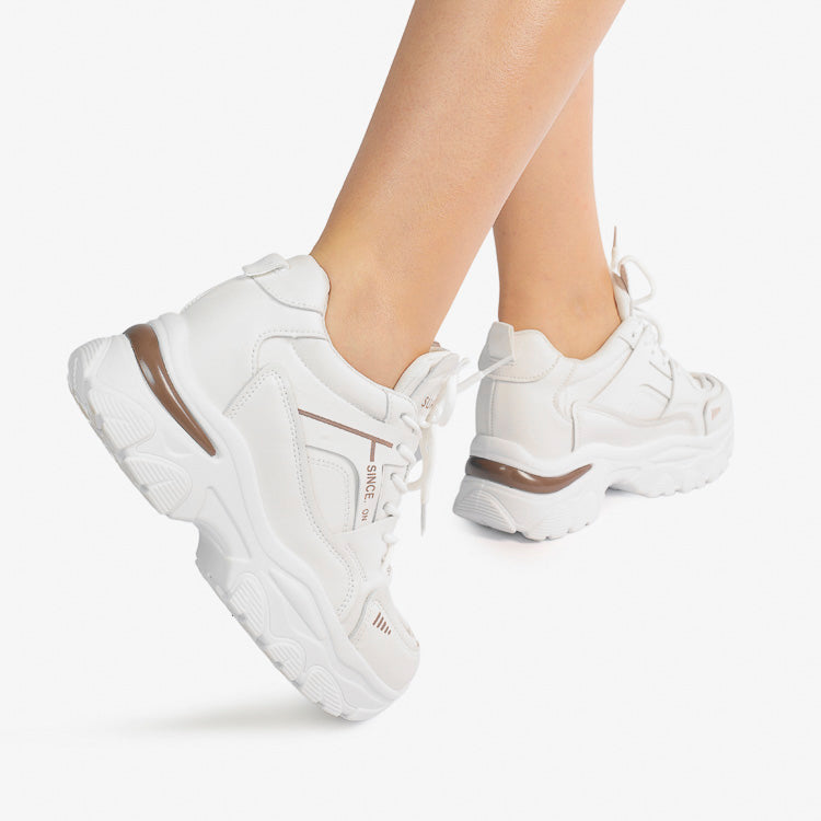 Adidasi Dama Din Piele Ecologica Alb Mirabella 6630