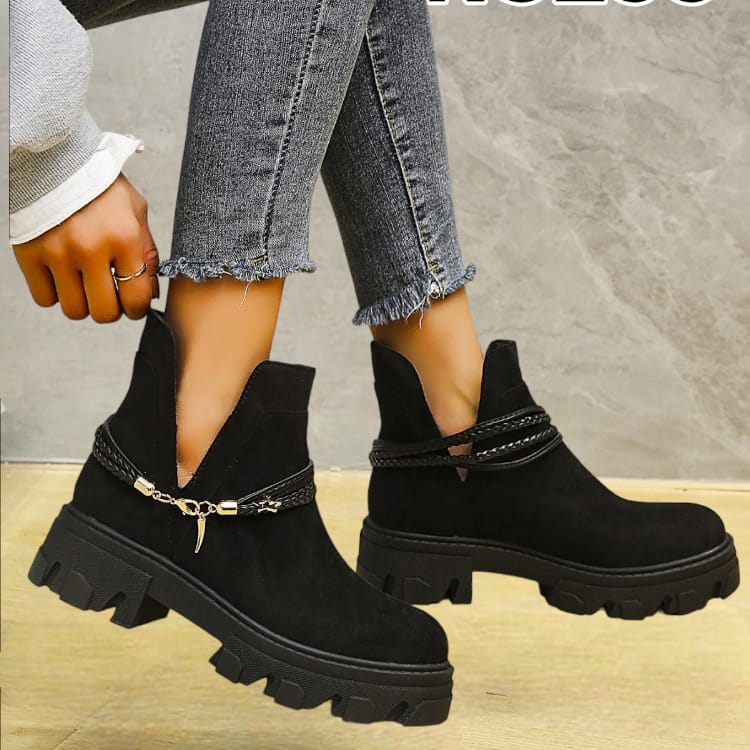 Ghete Dama Din Piele Ecologica Negru Mira Ns 255
