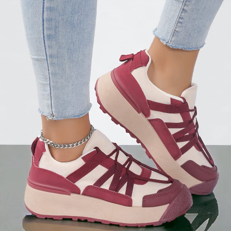 Adidasi Dama din Piele Ecologica   Wine Eva 391