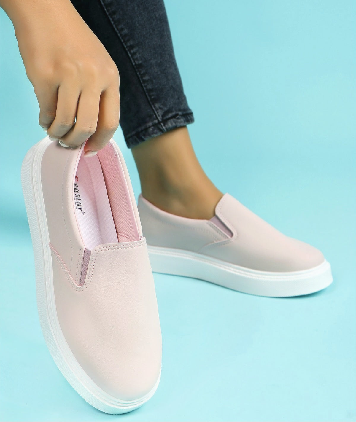 Pantofi Casual Din Piele Ecologica Marina Pink BL518