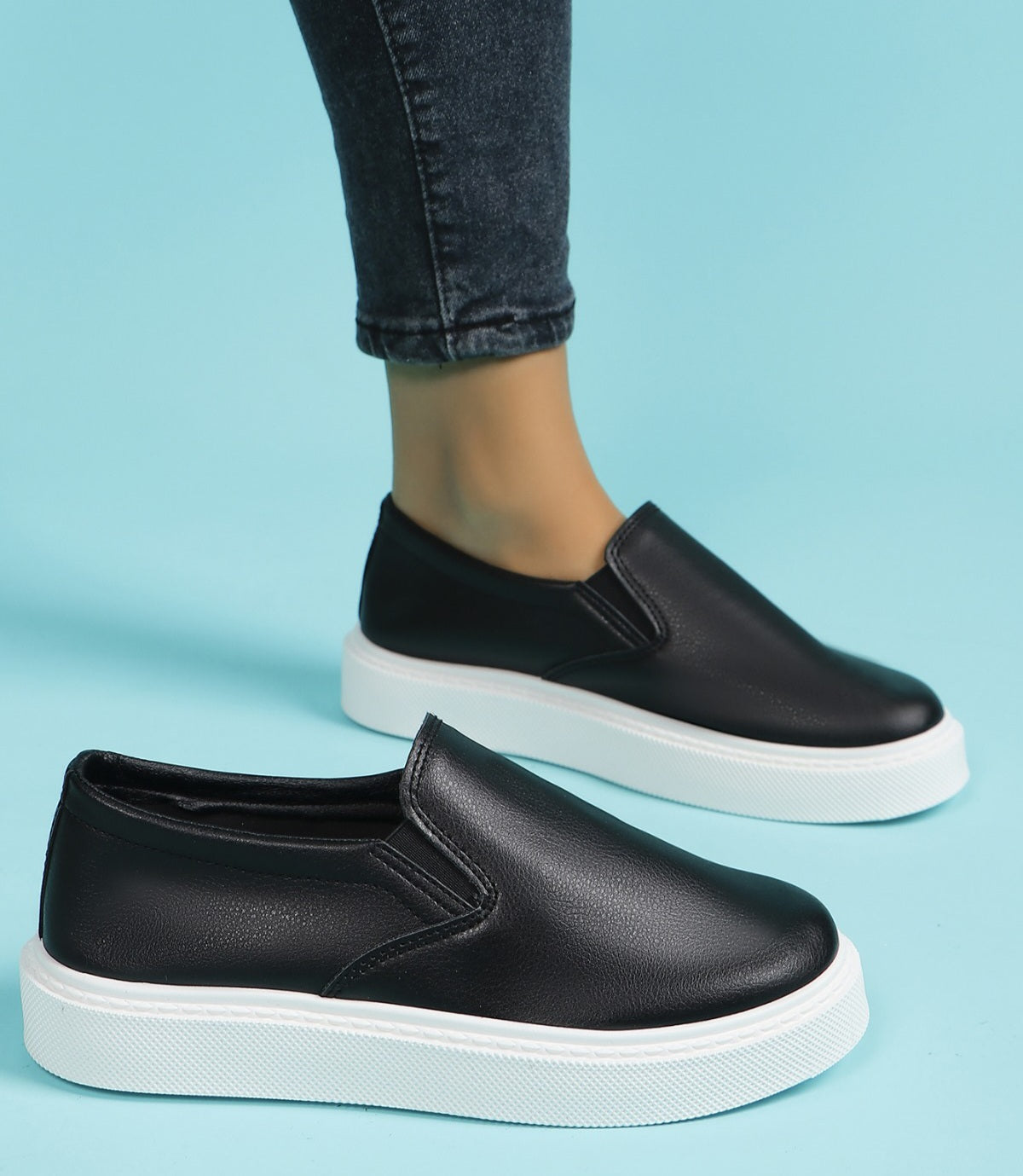 Pantofi Casual Din Piele Ecologica Marina Negru BL518