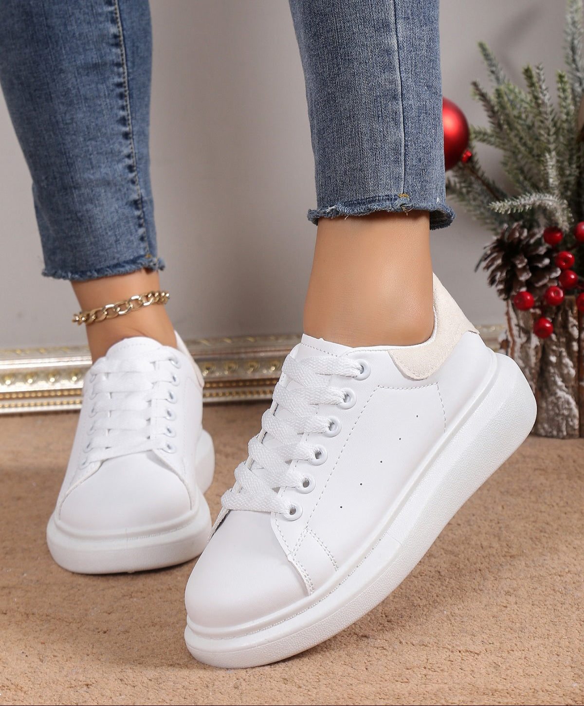 Adidasi Dama Piele Ecologica Bej Luna NB685