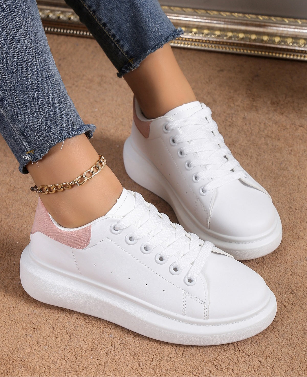 Adidasi Dama Piele Ecologica Pink Luna NB685