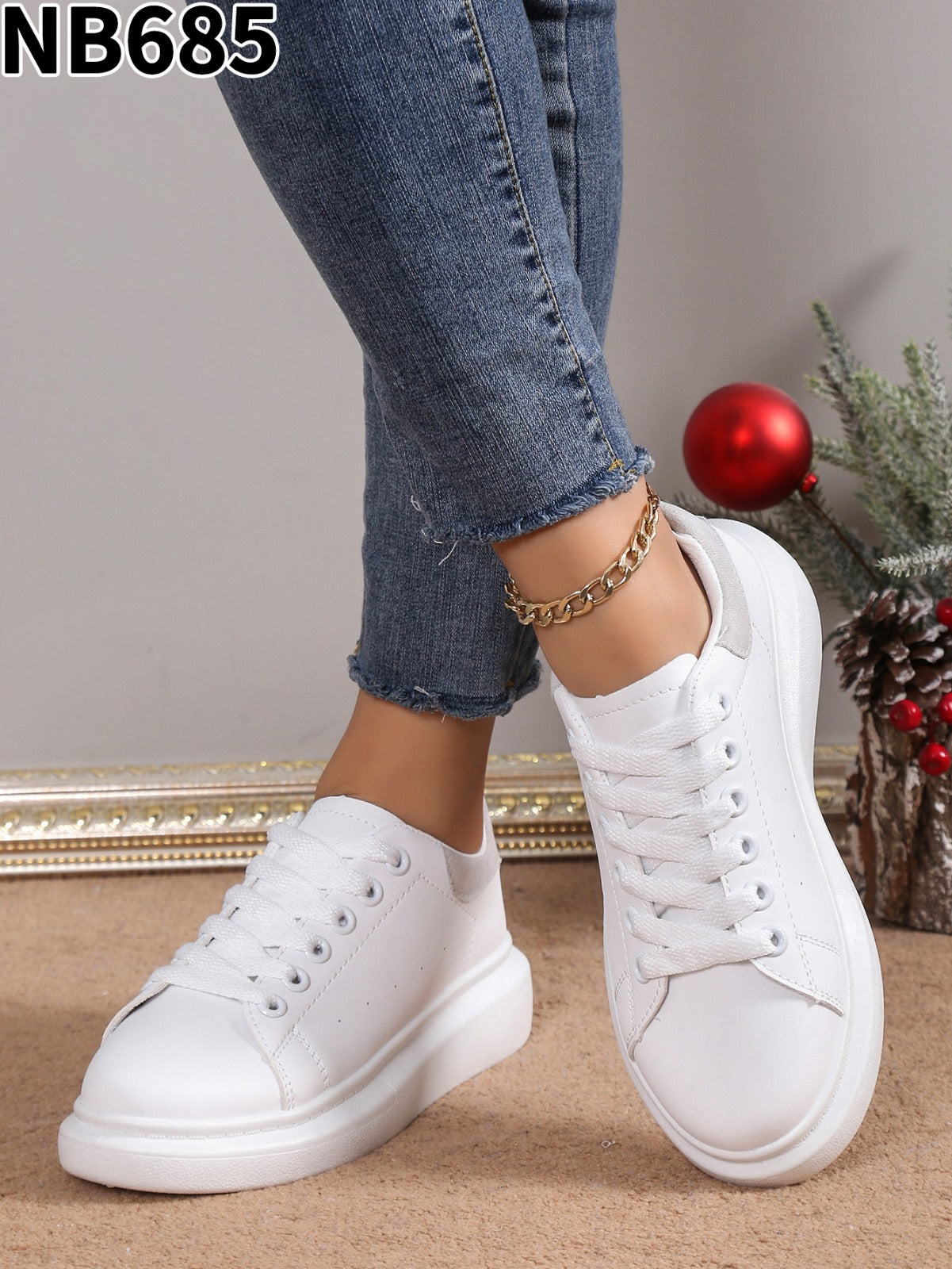 Adidasi Dama Piele Ecologica Bej Luna NB685