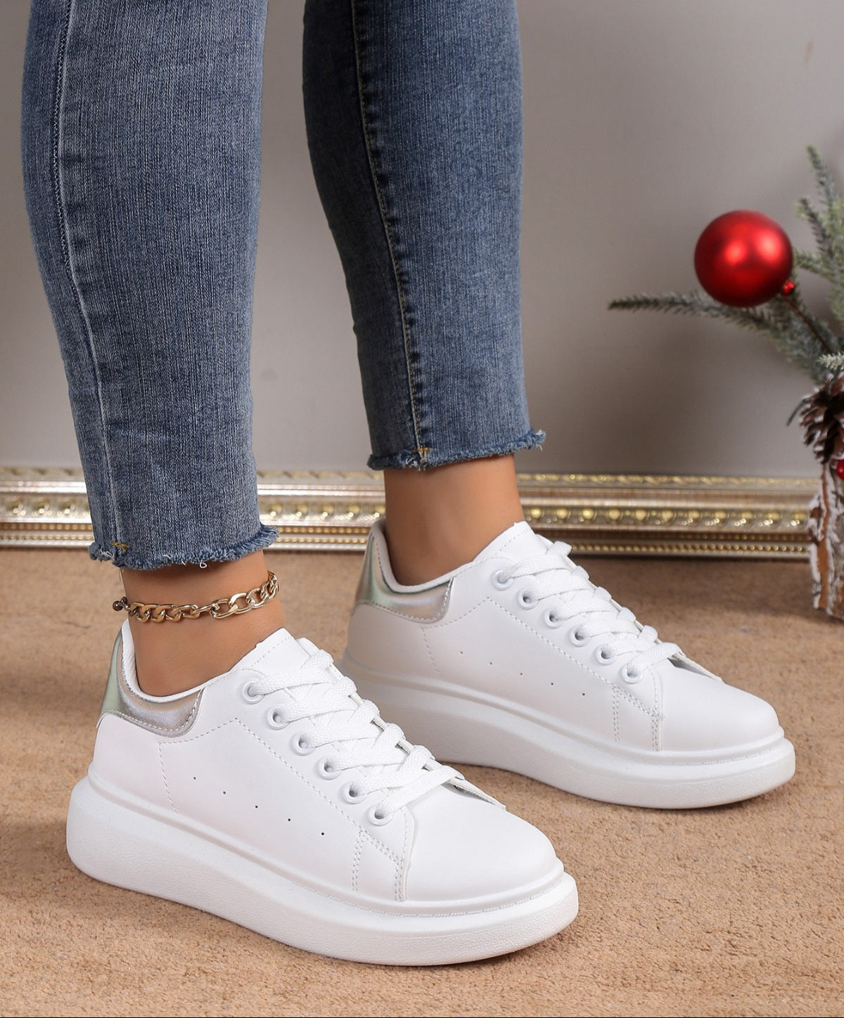 Adidasi Dama Piele Ecologica Silver Luna NB685