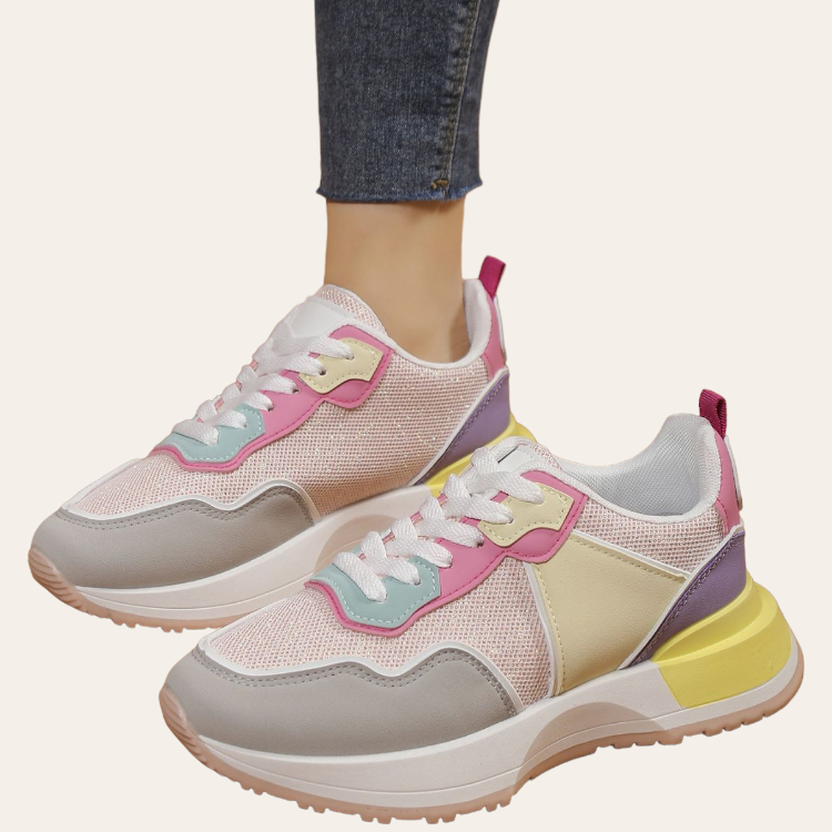 Adidasi Dama Din Piele Ecologica Katy Multe Pink LA225