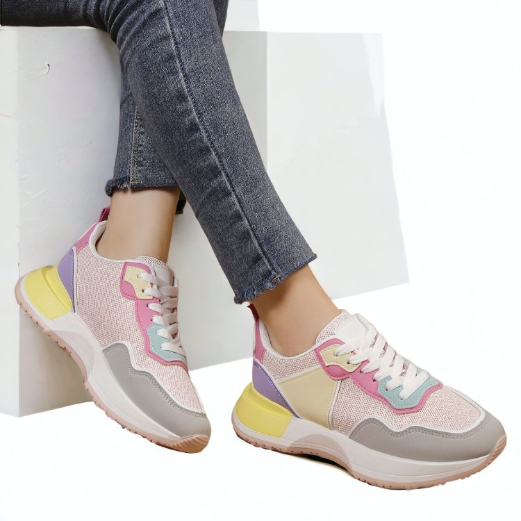 Adidasi Dama Din Piele Ecologica Katy Multe Pink LA225
