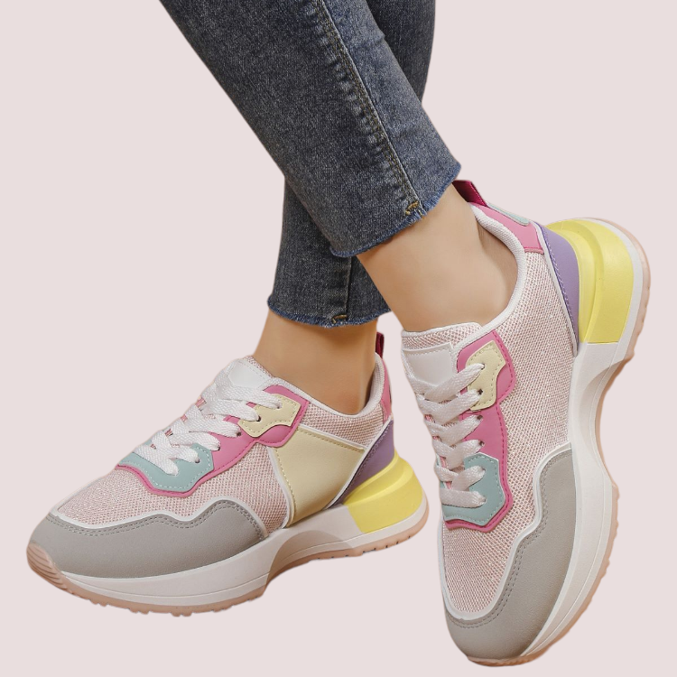 Adidasi Dama Din Piele Ecologica Katy Multe Pink LA225